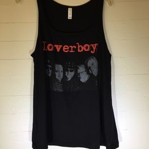 Loverboy Band Tank Top size Large